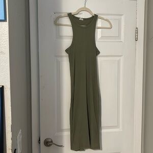 army green cotton:on body con dress. NO LONGER SOLD ONLINE WEBSITE